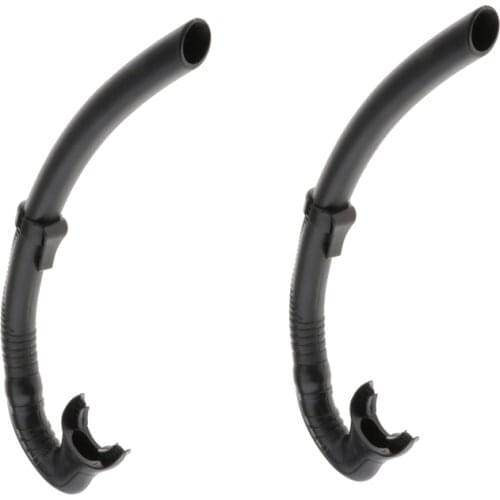 2Pcs Swimming Snorkel Scuba Diving Center Snorkeling Swim Training Breath Tube ABS Breathing Swimming Underwater Snorkel