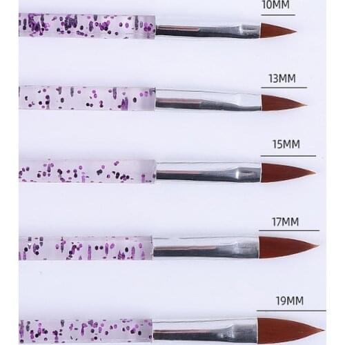 5PCS Professional Acrylic Liquid For Nail Art Pen Brush (5 SIZES!) Manicure Tool UV Gel Nail Acrylic Powder Print Pen Set P56S3R