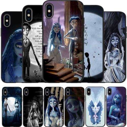 Tim Burtons Corpse Bride black Phone Case For iPhone 11 XR XS Max 7 8 6 6S Plus 5 5S SE 2020 Back Cover For iPhone 11 Pro Shell