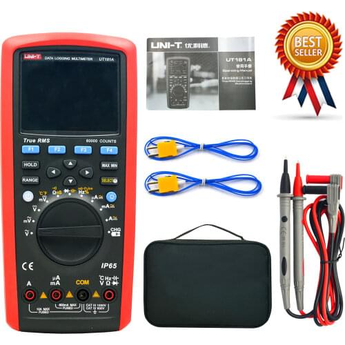 UNI-T UT181A Data Logging 20000 Digital Multimeter True RMS Tester Datalogging DMM Capacitance Temperature Meter