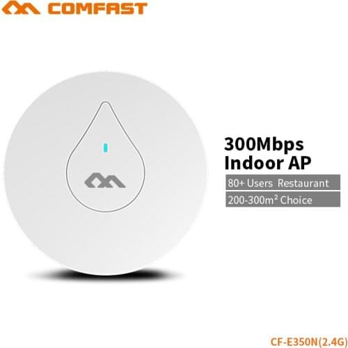 COMFAST 300Mbs Powerful Wifi Router Ceiling AP Wifi Extender Include 48V POE Support OpenWRT 300 Square Meters Coverage CF-E350N