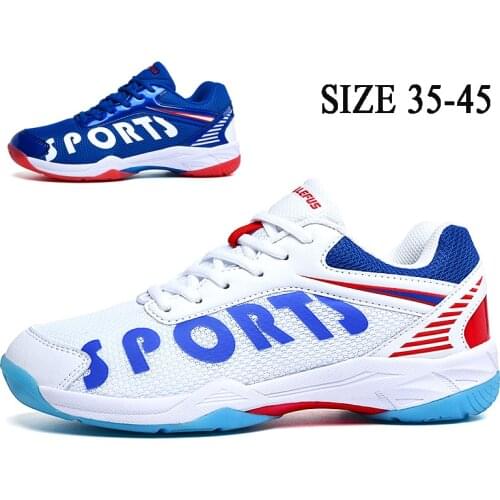 New Breathable Badminton Shoes Men Women Kids Professional Tennis Shoes Ladies Light Weight Quality Table Tennis Sneakers Men