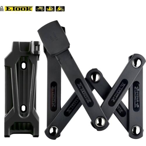 Etook Foldable Lock Road bike Mtb Bicycle E-bike Lock Patent Lock Bracket Compact Light Weight Mini Lock ET480