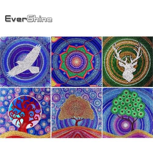 EverShine Special Shape DIY Diamond Painting Landscape 5D Diamond Embroidery Sale Tree Picture Of Rhinestones Diamond Art