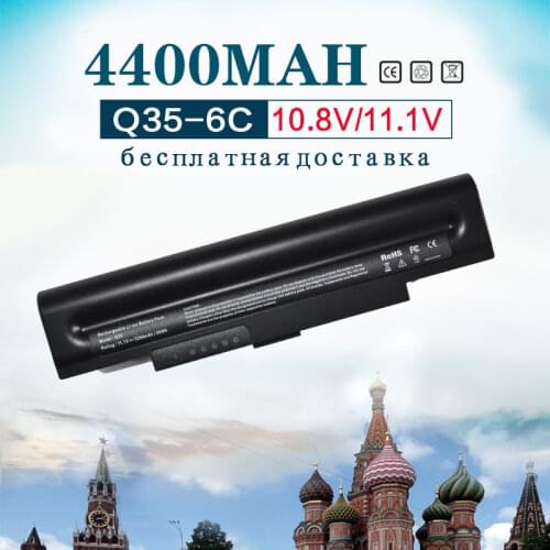 Golooloo 4400mah 11.1v 6 Cell Laptop Battery For SAMSUNG NP-Q35 NP-Q45 NP-Q70 Series AA-PB5NC6B AA-PB5NC6B/E Free shipping
