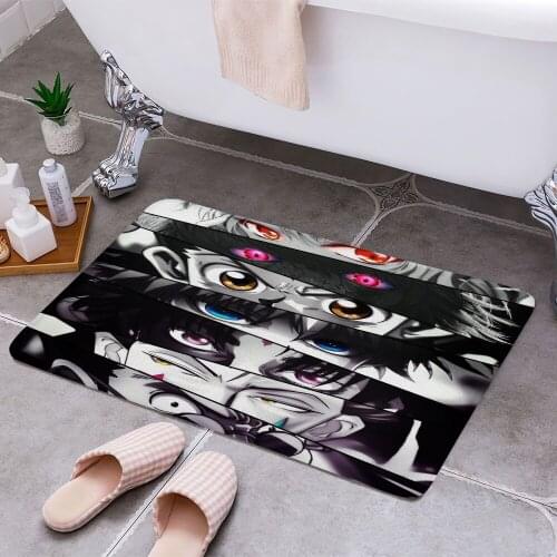 Hunter x Hunter Eyes 3D Print Doormats Rectangle Non-Slip DoorMat Bedroom Kitchen Entrance Print Door rugs Dropshipping