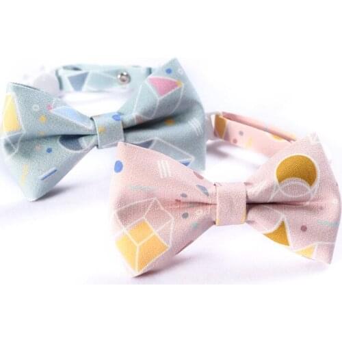 Cute Pet Cat Collar with Bell Lovely Bow Cat Dog Collar Neck Strap Adjustable Buckle Kitten Puppy Tie Pet Animal Accessories