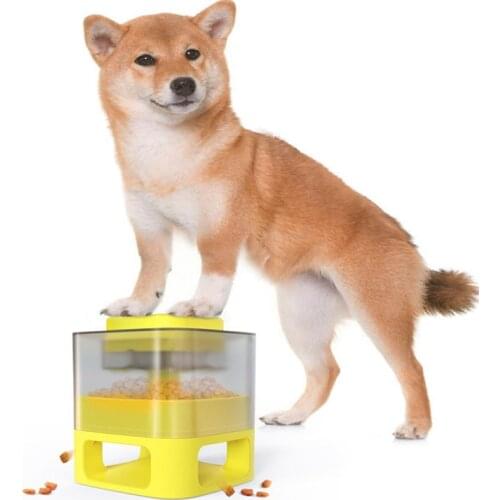 Pet Dog Cat Bowls, Round Catapults for Food Spills, Educational Slow-Food Toys, Dog Toy Feeders to Protect Pets Stomach Health