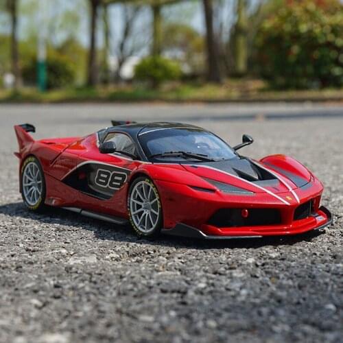 1/18 alloy casting car model Bburago Ferrari FXX-K fine version sports car collection decoration holiday gift