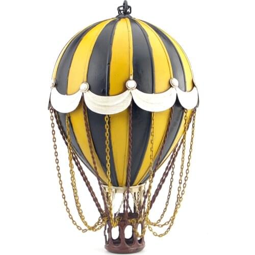 19th Century European Retro Wrought Iron Hot Air Balloon Model Hotel Store Hanging Ornaments Crafts Home Furnishings Decoration
