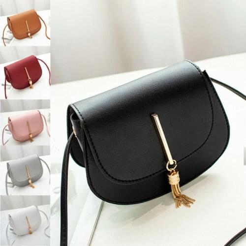Fashion CasUAL Solid Women PU Leather Small Shoulder Bag Envelope Crossbody Messenger Handbag Purse