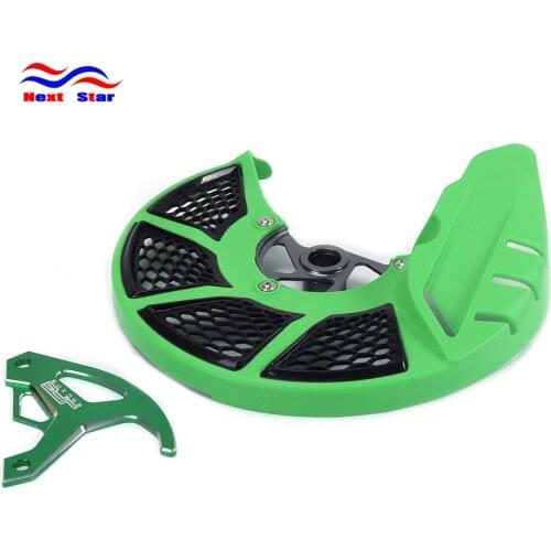 Motocycle Front & Rear Disc Rotor Guard Dust Cover For KAWASAKI KX250 06-07 KX250F KX450F 2006-2017 KLX450R 2008