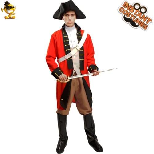 Mens Napoleon General Costumes Christmas Cosplay Party Fancy Dress Up Carnival Role Play Nobleman Outfits for Adult Male