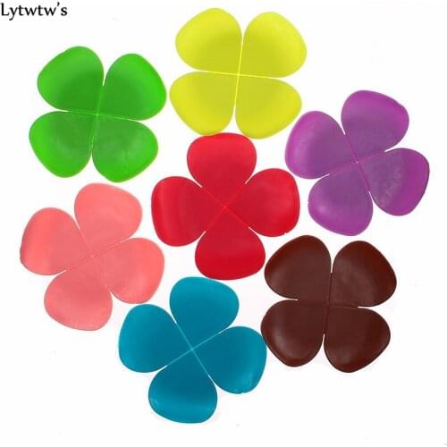 1 Pieces Hot Sale Sweet Novelty Environmentally Friendly Soft Silicon Clover Heat Insulation Cup Pads Mat Wholesale