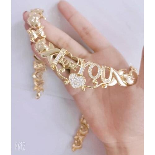 3UMeter Hip Hop Letter Necklace Name Gothic Double Plated Name Necklace Old English Custom Carving Batch of Flowers for Gifts