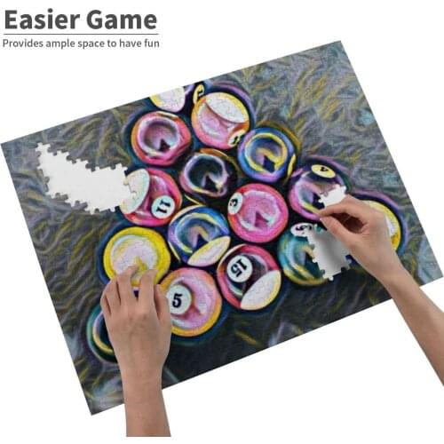 Billiards Jigsaw Puzzle For Adults Kids Diy Games Billiards Pool Play Fun Games Cool