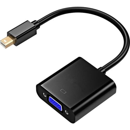 Mini DP To VGA DP To VGA Converter Adapter DP VGA Cable 1080P For Ipad HDTV Camera Phone PC