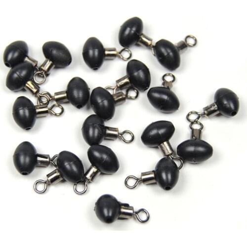 10/20/30/40Pcs Fishing Tackle Zip Slider Beads Swivels Pulley Clip Line Rigs