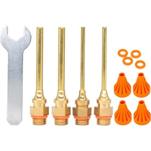 Glue Gun Nozzle 70mm Long Nozzles Leak-proof Glue 1.5-3mm Small Aperture Copper Head Glue Tool Accessories