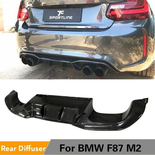 Carbon Fiber Rear Lip Diffuser Spoiler For BMW 2 Series F87 M2 Rear Bumper Spoiler Car Styling Back Diffuser