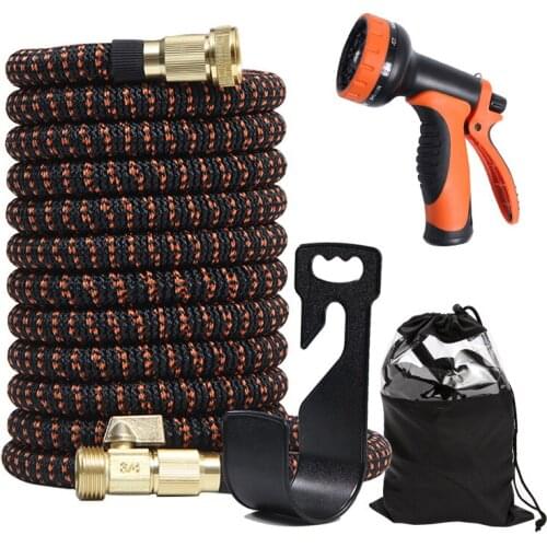 High Pressure Car Washing Water Gun Magic Automatic Telescopic Hose Multifunctional Garden Gardening Flower Watering Pipe