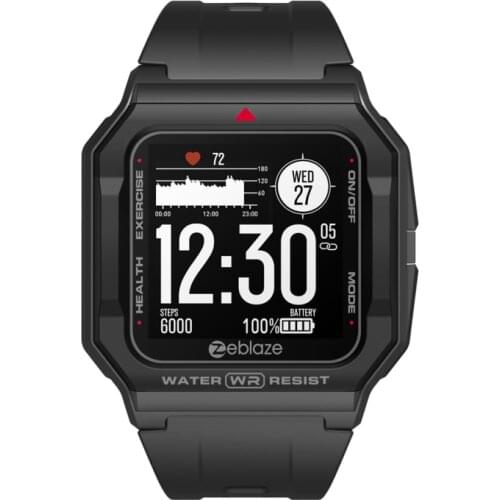 Zeblaze Ares 1.3 Inches Bluetooth 5.0 Smart Watch Men Women 3 ATM Heart Rate Tracking 30M Waterproof Watch For Android IOS Phone