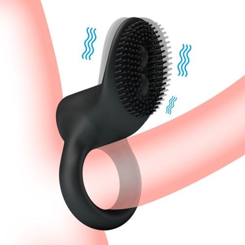 Vibrating Penis Ring for Men Cockring Clitoris Stimulate Vibrator for Women Delayed Ejaculation Ring for Penis Adult Sex Toys