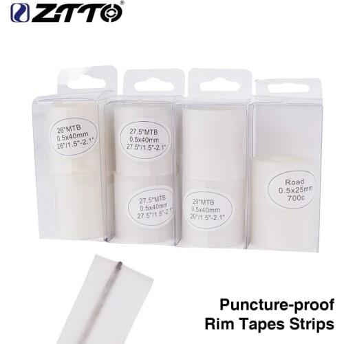 ZTTO MTB Road Bike Premium Puncture-proof Rim Tapes Strips for 26"27.5"29" Inch 650B 700c Bicycle Tire Liner Puncture Proof Pad