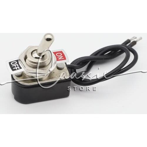 1PC KNS-1 6A 250V AC On-Off Prewired Standard Toggle Switch SPST Contacts Switch with Wire