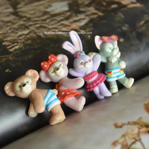 8Piece/2lots 4.5-5.5cm Duffy Sydney rose star Delu ballet rabbit summer DIY ornaments