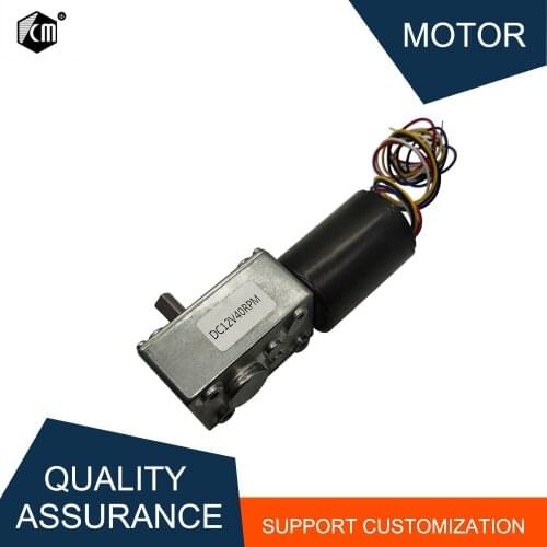 Brushless 12V 24V Worm Gearbox DC Motor Reversible Mini Electric Motor Self-lock Micro Turbine Worm Reducer