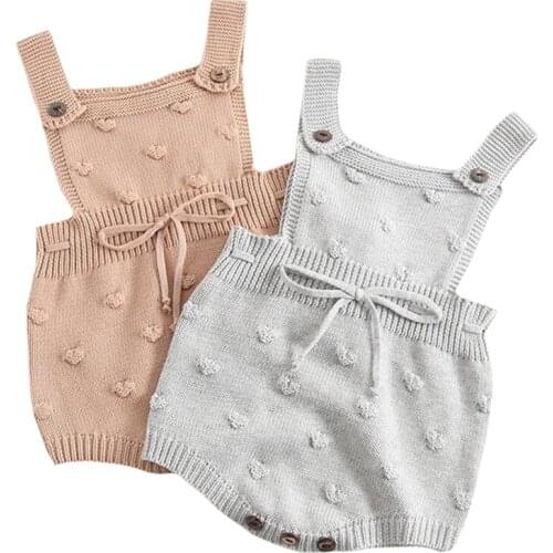 Brand Romper Infant Baby Boy Girl Knitting Romper Hot Sale Fashion Newborn Overalls Crochet Clothes Sweet Outfit Clothes Sets