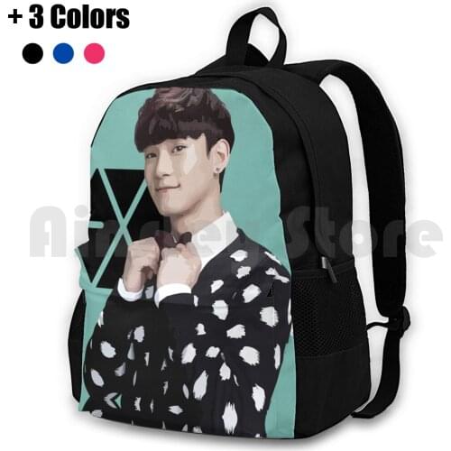 - Chen Outdoor Hiking Backpack Waterproof Camping Travel Chen Kim Jong Dae Jongdae M Kpop Korean Korean Pop Music