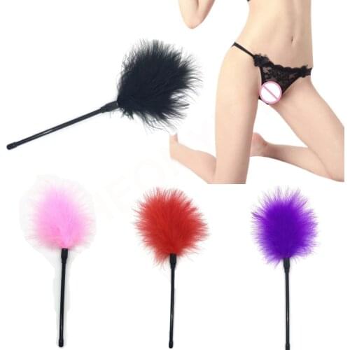 4 Colors Sexyshop Erotic Accessories Toys Erotic Couple Temptation Flirting Feather Brush Sex Toys for Women Toys for Adults 18