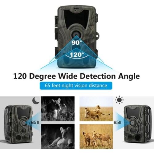 HD 1080P Videos Trail Camera Hunting Camera Longer Battery Life 5 Mega Pixel Crystal Images Wide Angle Lens Without Delay
