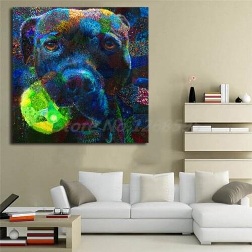 Iris Scott Shakin' Dogs Oculi HD Canvas Posters Prints Wall Art Painting Decorative Picture Modern Home Decoration Accessories