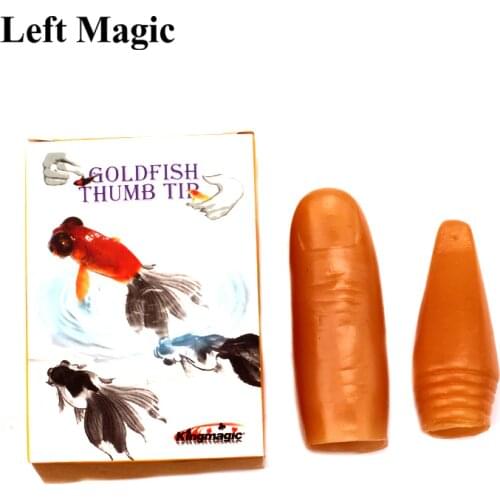 Goldfish Thumb Tip Magic Tricks Finger Magic Fish Close Up Street Stage Magic Props Comedy Mental Magician Gimmick Accessories
