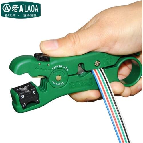 LAOA New Arrival Multifunction Coaxial RG59,6,7,11 Wire Stripper Blade replaceable Wire Cutter Made in Taiwan