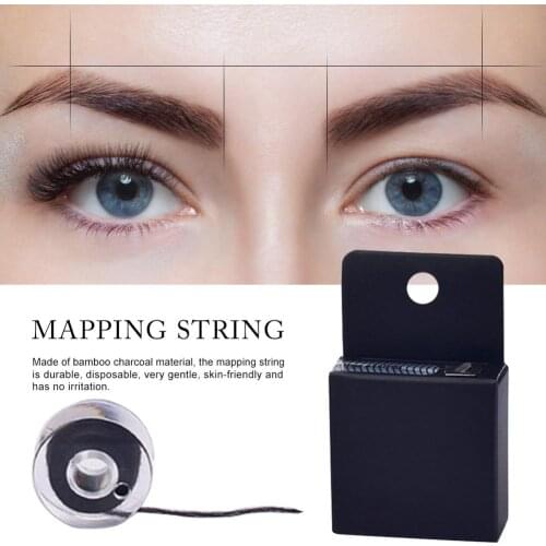 Microblading Mapping String Pre-Inked Eyebrow Marker Thread Tattoo Brows Point Line Tool Disposable Eyebrow Mark Line