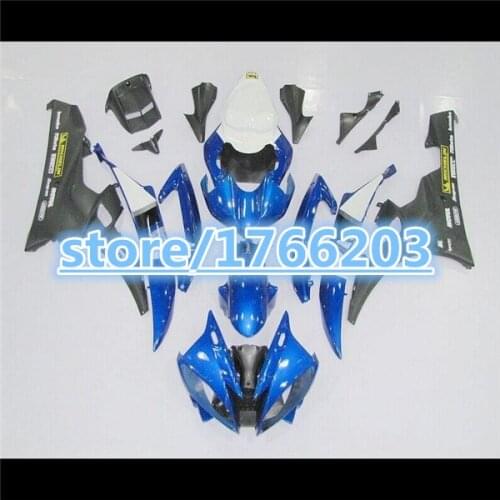 ABS fairings for YZF-R6 06-07 YZF R6 06 07 Blue black YZF 600 R6 2006 2007 fairing sets
