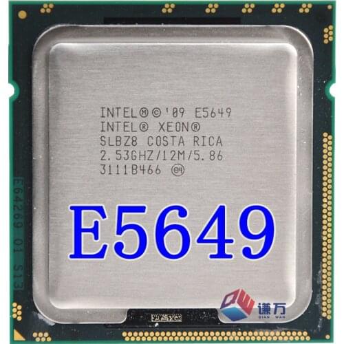 Intel Xeon e5649 E5649 CPU 2.53GHz 8MB Six Core LGA1366 SLBZ8 Processor free shipping