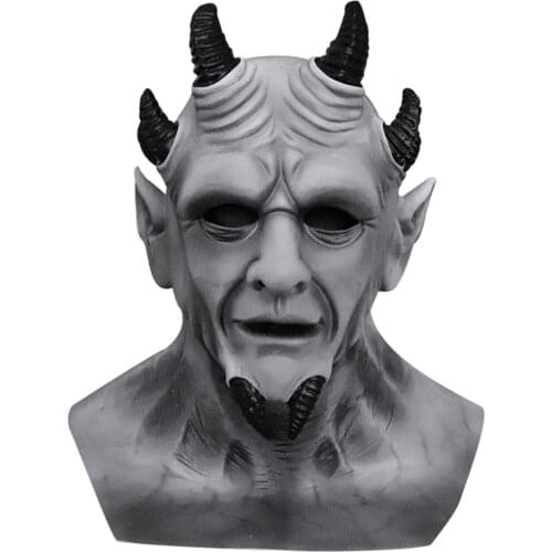 Sin of Pride Hexagon Demon Mask Grey Devil Latex Cosplay Props Masks Halloween
