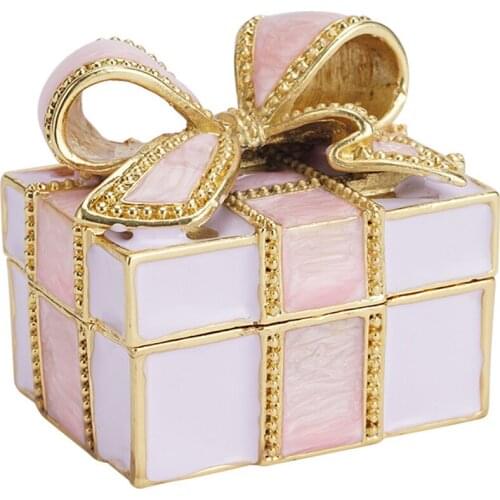 Stylish exquisite Ring Gift Box Jewelry Earring Storage Box Living Room Decor Desktop Ornaments Home Accessories