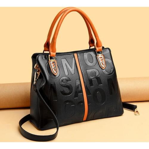 Cowhide bag 2021 new trendy fashion all-match one-shoulder messenger bag lady handbag big bag