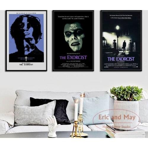 The Exorcist Classic Horror Movie Art Painting Vintage Canvas Poster Wall Home Decor