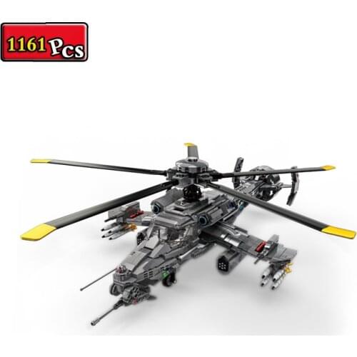 Military Series Sci-fi Movie Future Technology Anti-Tank Space Fighter DIY Model Building Blocks Bricks Toys Gifts