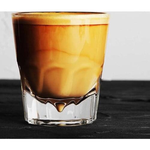140ml Espresso Mugs Creative Sown Mountain Glass Cup Latte American Coffee Cup Bar Party Whiskey Glass Home Cafe Drinkware Gifts