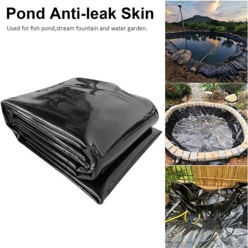 3.1x4M HDPE Pond Liner Folding Heavy Duty Durable Water Pool Liner Waterproof Membrane Folding Sewage Tank Black Geomembrane