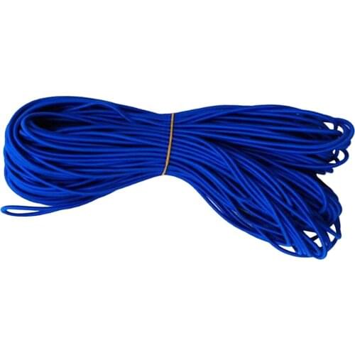 5mm Blue Elastic Rubber Bungee Rope Shock Cord Tie Down Boat UV Stable 50m