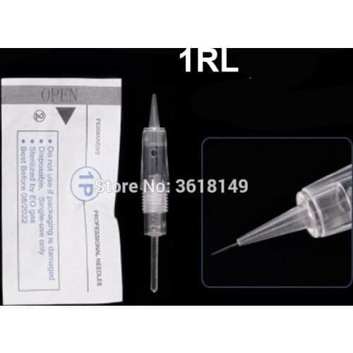 50pcs R1/D1 Blunt/R2/R3/R5/R7 Disposable Screw Tattoo Needles Cartridge Microblading Pen Permanent Makeup Machine Accessories
